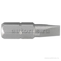 Вставка, бита торцевая 1/4, Slotted, 5x0.8 мм, L 25 мм KING TONY 102505S1